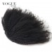 Afro Kinky Curly 4B 4C Clip-in Top Closure Ponytail African American Human Virgin Hair Extension Drawstring Puff Ponytail Hairpiece Natural Color